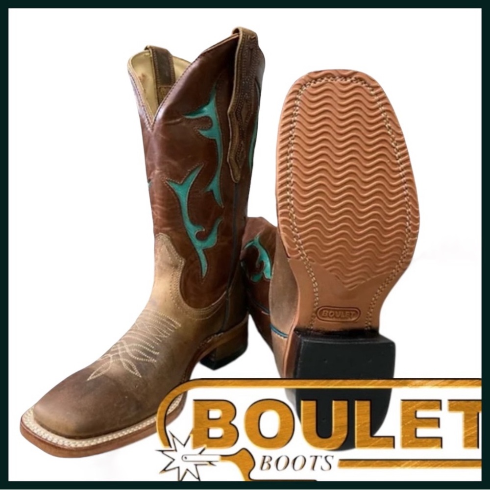 Boulet 9373 Square Toe Cowboy Boot (7)